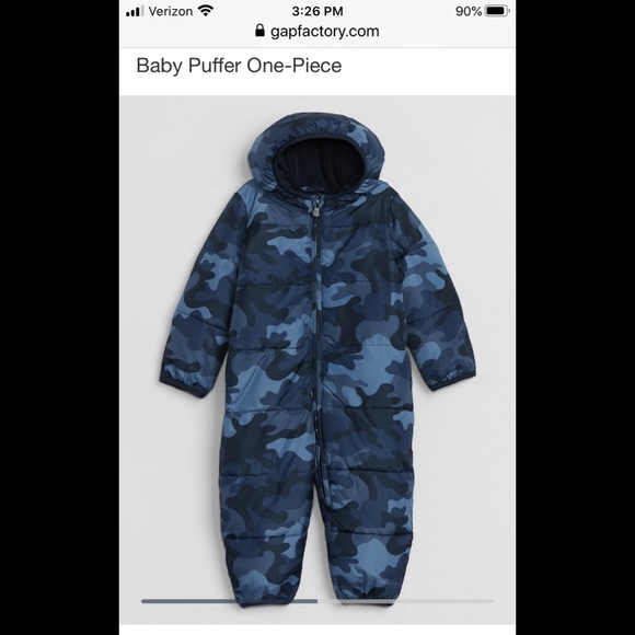GAP Other - Gap Baby puffer one piece 18-24 months new